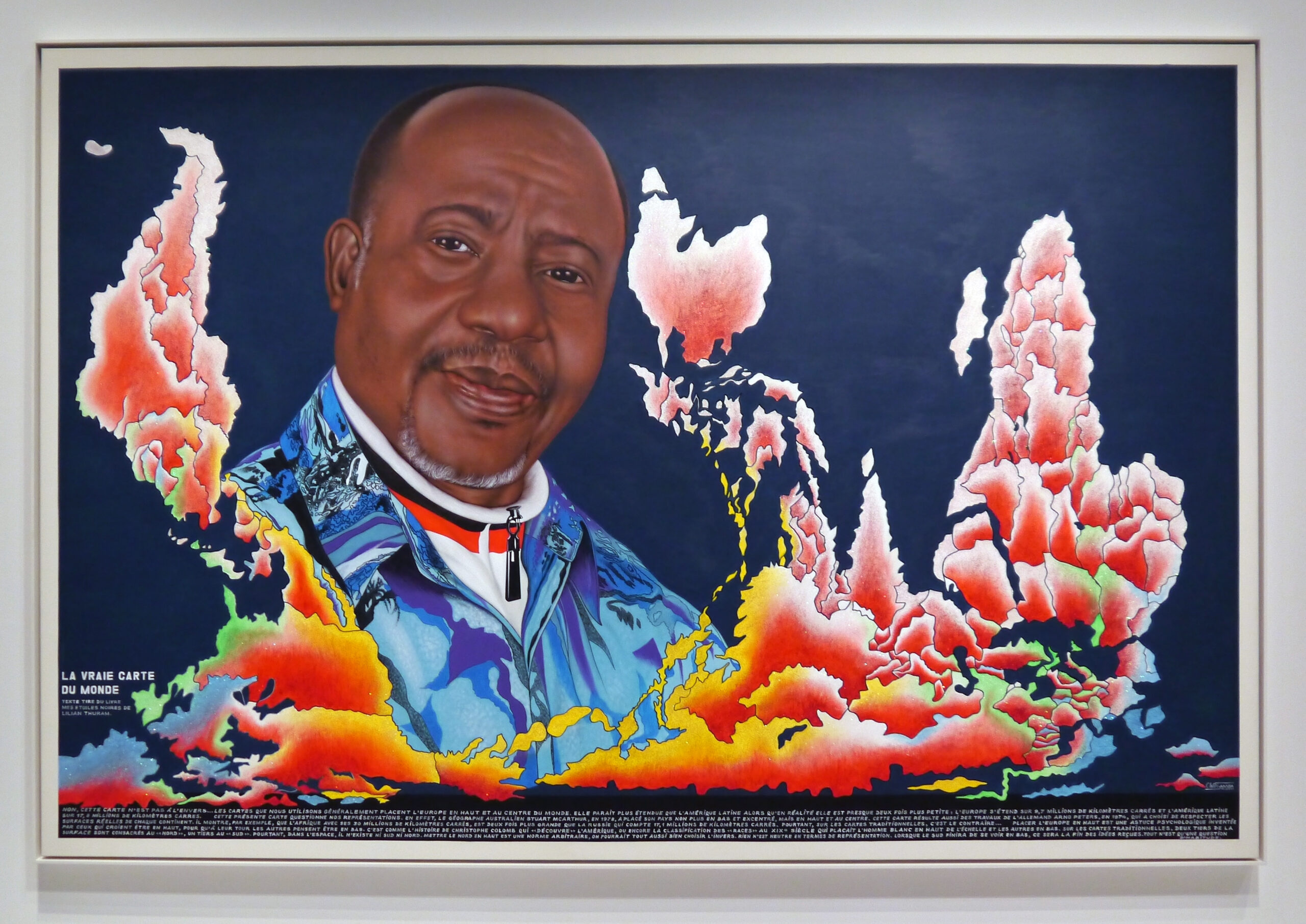 zest for art - Chéri Samba, La vraie carte du monde, 2011